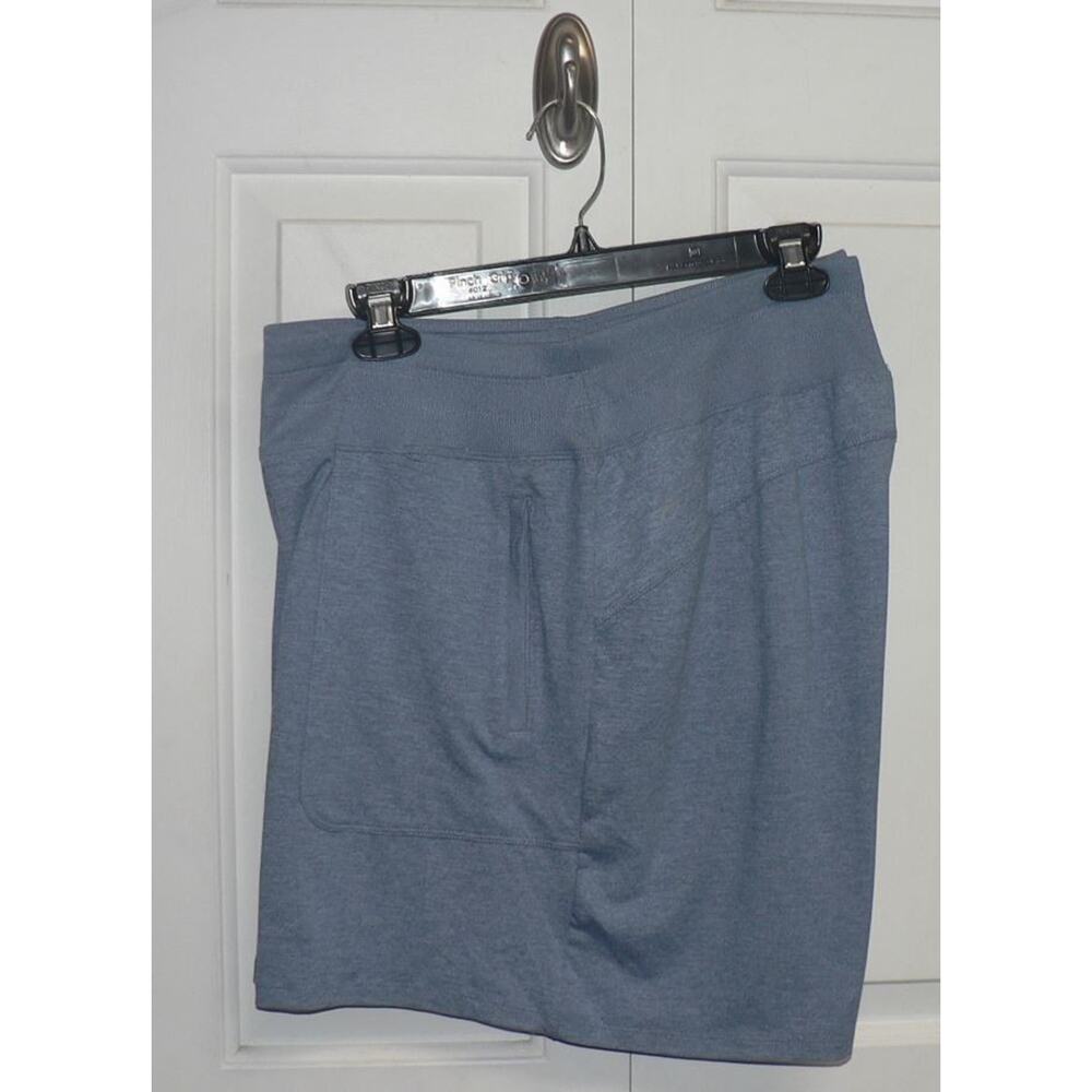 Freely Women's Plus Size Coastal Luxe Zipper Pocket Shorts in Blue 1X MSRP $30 - Picture 4 of 5